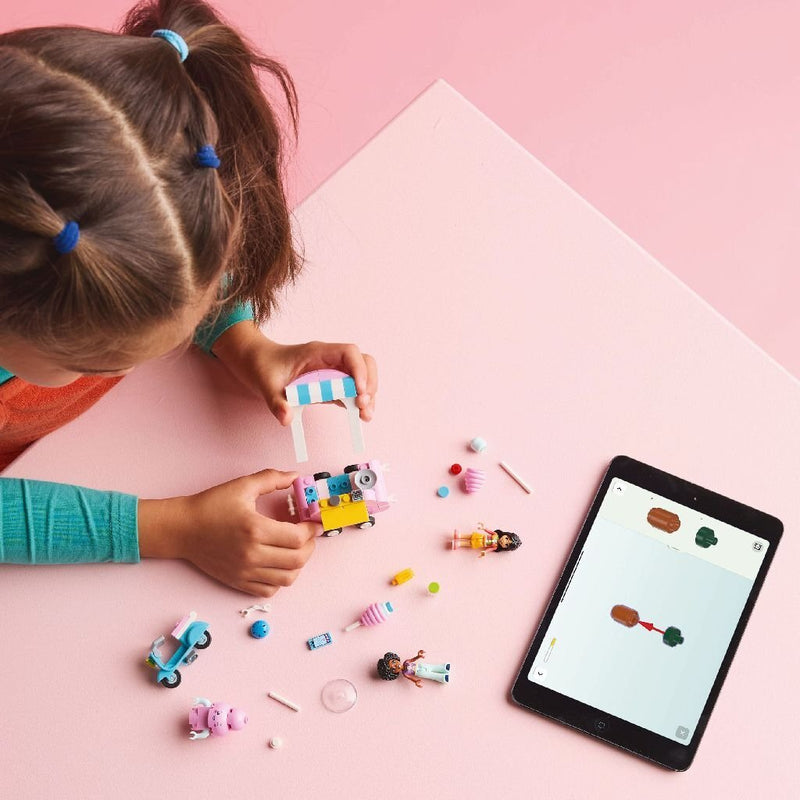 Load image into Gallery viewer, Lego friends 42643 suikerspinkraam en scooter

