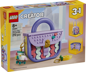 Lego creator 3in1 stijlvolle tas met opbergruimte, koffer en opbergdoosje speelgoed 31391