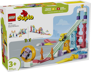Lego duplo stad 3-in-1 creatieve hellingen met voertuigen - auto speelgoed voor peuters 10478