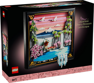 Lego ® art landschap met japanse kersenbloesems wanddecoratie - 31218