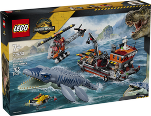 Lego jurassic world mosasaurus bootaanval