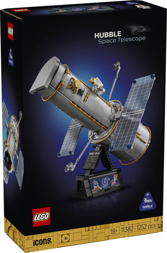 Lego icons ruimtetelescoop hubble ruimte bouwpakket voor volwassenen 11382