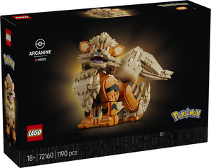 Lego pokémon - arcanine pokémon dieren figuur bouwpakket voor volwassenen en woondecoratie - 72160