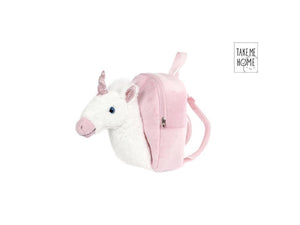 Take me home unicorn rugzak met 3d unicorn 26cm