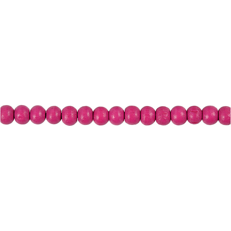 Load image into Gallery viewer, Https: www.cchobby.nl houten-kralen-d-5-mm-gatgrootte-1-5-mm-ca-150-stuk-roze-150-stuk-6-gr-1-doos
