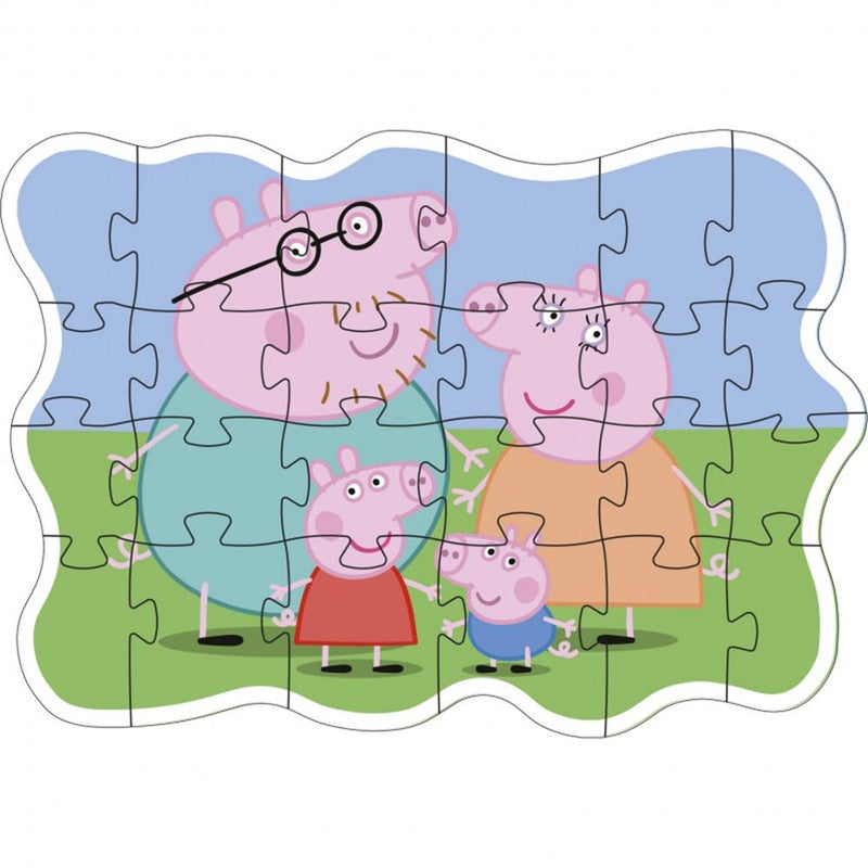 Laden Sie das Bild in Galerie -Viewer, Puzzel peppa pig familie. 24 stukjes. 3+
