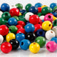 Creativ company http: www.cchobby.nl houten-kralen-d-8-mm-gatgrootte-2-mm-ca-80-stuk-diverse-kleuren-15-gr-1-doos