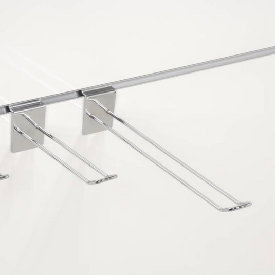 Slatwall lamel haak dubbel gesloten l20cm diam 4mm