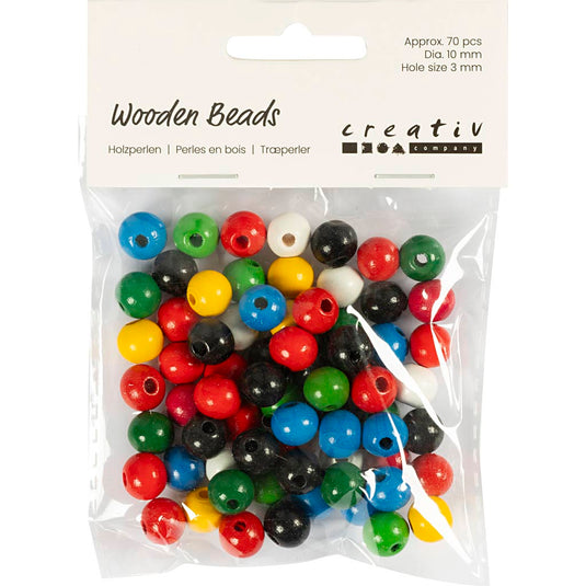 Creativ company https: www.cchobby.nl houten-kralen-d-10-mm-gatgrootte-3-mm-ca-70-div-diverse-kleuren-20-gr-1-doos