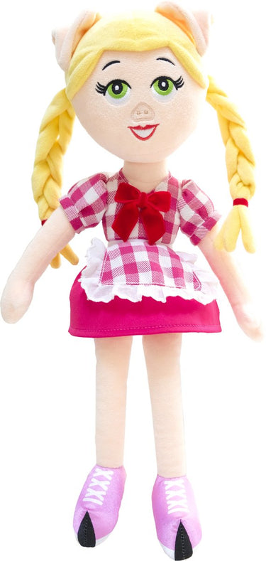 K3 de 3 biggetjes knuffel - knuffelpop met muziek 40 cm - julia