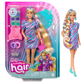 Barbie totally hair flower look