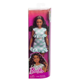 Afbeelding laden in galerijviewer, Barbie fashionista pop green gingham
