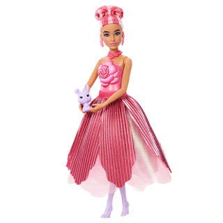Barbie petal pop geparfumeerde modepop - roze jurk