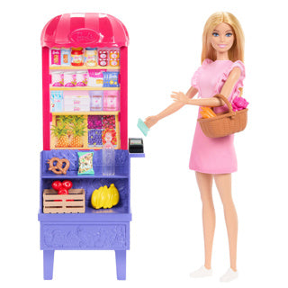 Load image into Gallery viewer, Barbie family pop barbie recept voor vriendschap en marktspeelset
