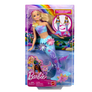 Barbie flower magic zeemeerminpop – magische bloemen die bloeien - blond blauw