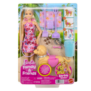 Barbie set en haar puppy