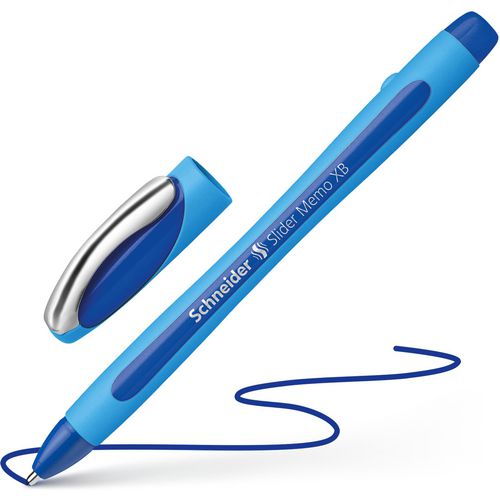 Quantore balpen schneider slider memo blauw extra breed
