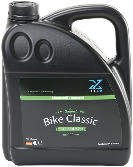 Spec-x motorolie bike 4t classic motor oil 4t 20w-50 clas 4l bike