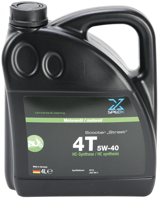 Spec-x motorolie scooter 4t street motor oil 4t 5w-40 4l scooter