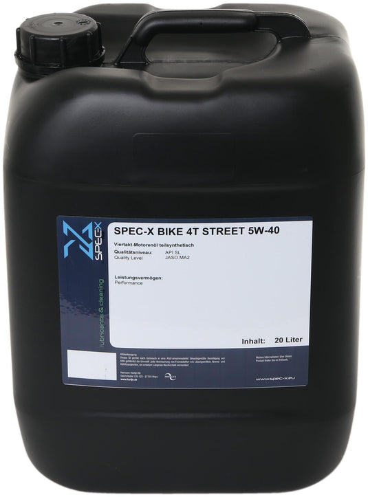 Spec-x motorolie bike 4t street motor oil 4t 5w-40 stree 20l bike