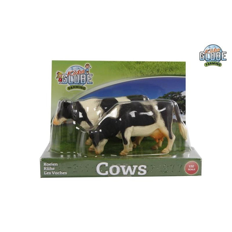 Load image into Gallery viewer, Kids globe koeien zwart wit staand 2stuks 1:32
