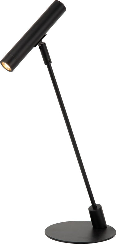 Lucide alec - bureaulamp - led 3 stepdim - g9 - 1x3w 2700k - inclusief omwisselbare ringen - zwart