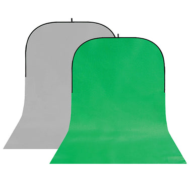 Studioking background board bbt-03-10 grijs groen 400x150 cm