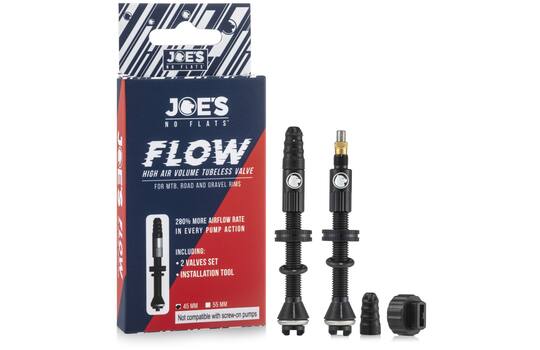 Chargez l'image dans la visionneuse de la galerie, Joes joe's no flats - tubeless ventiel flow high air volume 45mm 2 stuks
