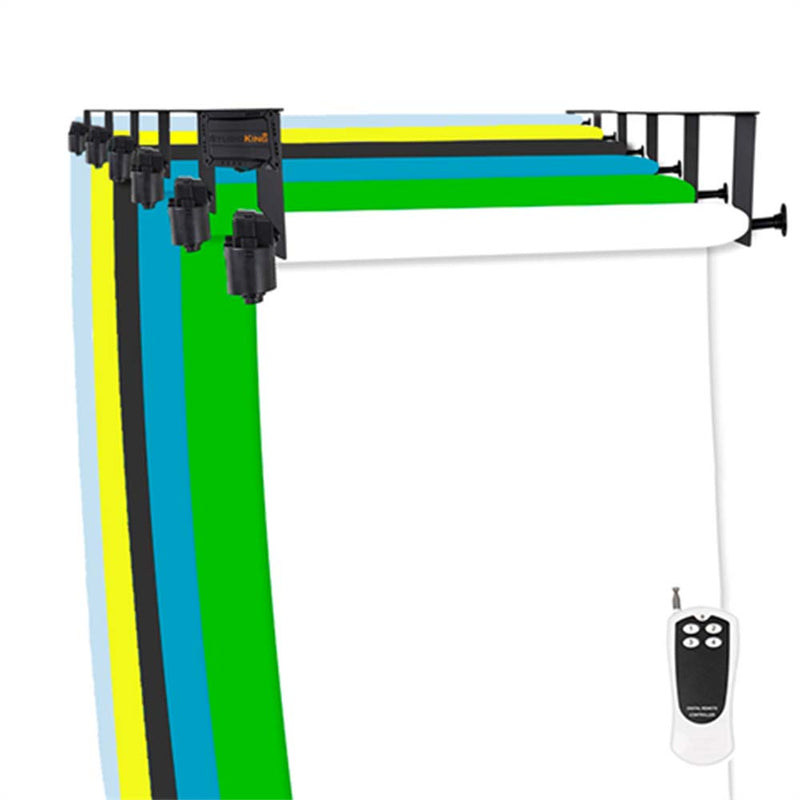 Load image into Gallery viewer, Studioking achtergrond systeem elektrisch b-6we voor 6 rollen
