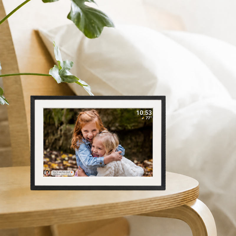 Load image into Gallery viewer, Benel frameo digitale fotolijst hf-109t zwart 10.1 inch met frameglow
