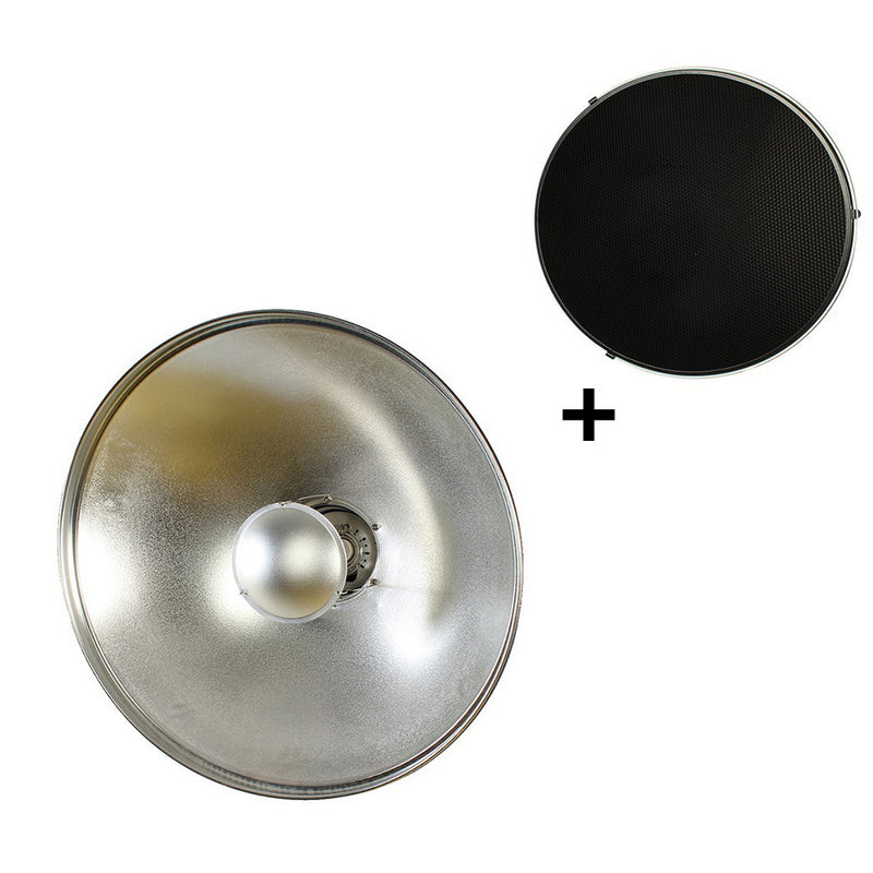 Load image into Gallery viewer, Studioking beauty dish zilver sk-bd420 42 cm met honingraat
