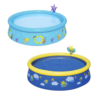 Bestway zwembad 1.52m x 38cm my first fast set met sprayfiguur. assorti kleur.