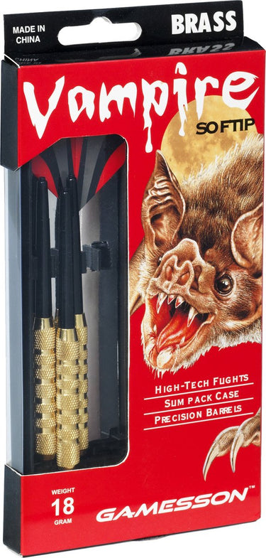 Bex sunsport dartpijlen set vampire – recreatieve dartpijlen – soft tip - complete set voor thuisgebruik – precisiespel – vanaf 8 jaar - 18 gram
