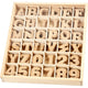 Creativ Company Houten letters cijfers H: 4 cm dikte 2,5 mm 288 stuks 1 doos