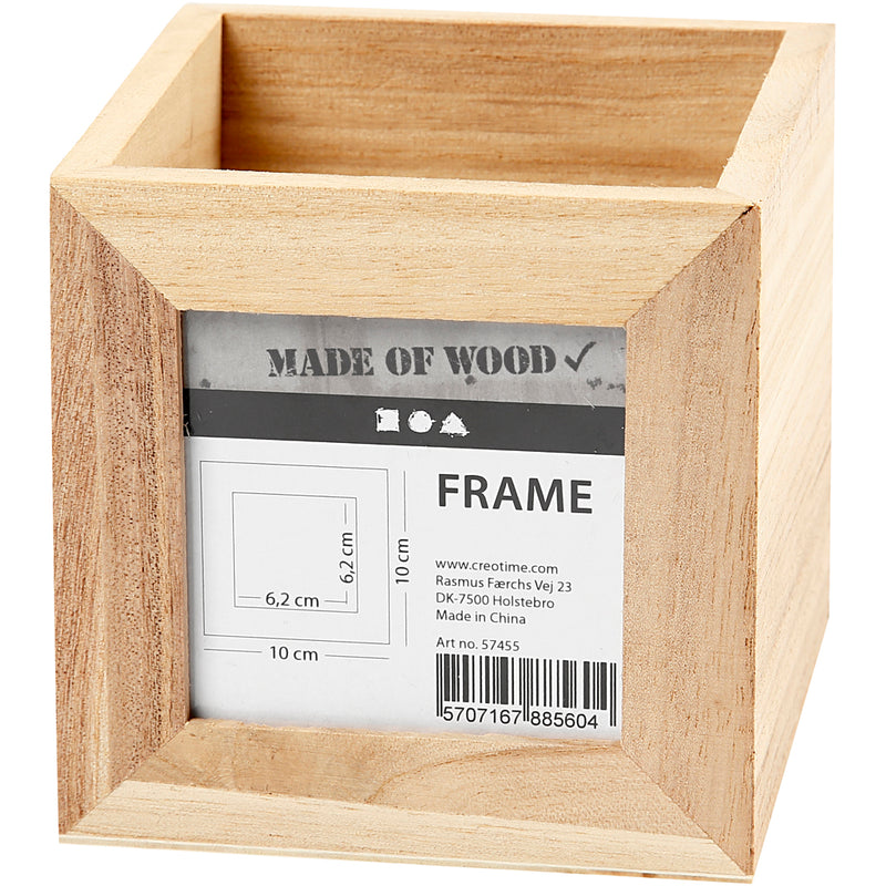 Load image into Gallery viewer, Creativ company https: www.cchobby.nl pennenbakje-afm-10x10x10-cm-gatgrootte-6-2x6-2-cm-1-stuk
