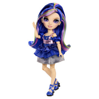 Rainbow high be dazzling-modepoppen - genevieve bleue (blauw) met bedazzle-tool en glinsterende strass-steentjes