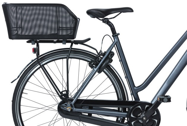 Load image into Gallery viewer, Basil Cento Tech Fiber WSL - fietsmand - achterop - solid zwart
