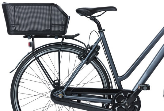 Basil Cento Tech Fiber WSL - fietsmand - achterop - solid zwart