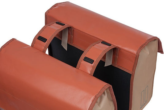 Basil Urban Load dubbele fietstas, rood, waterdicht, 48-53L