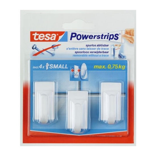Tesa haak small classic wit ophang haak