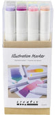 Creativ company tekenstift lijndikte 1+8mm pastelkleuren - 12st.