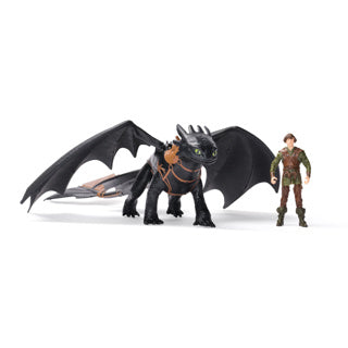 Load image into Gallery viewer, How to train your dragon dragon and viking toothless hiccup | 2 stuks
