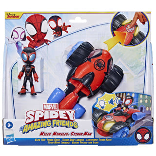 Hasbro Spidey and His Amazing Friends Glow Tech Web-Crawler en Spidey Actiefiguur