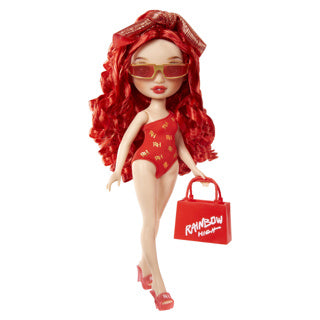 Load image into Gallery viewer, Mga rainbow high swim style modepop ruby (red)
