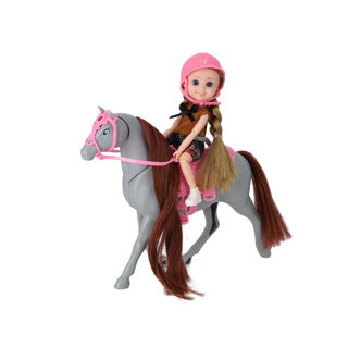 No brand pop set met paard groot 2 assorti | 6 stuks