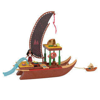 Load image into Gallery viewer, Disney princess small doll vaiana transforming boat
