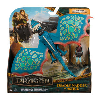 Load image into Gallery viewer, How to train your dragon dragon and viking nadder astrid | 2 stuks
