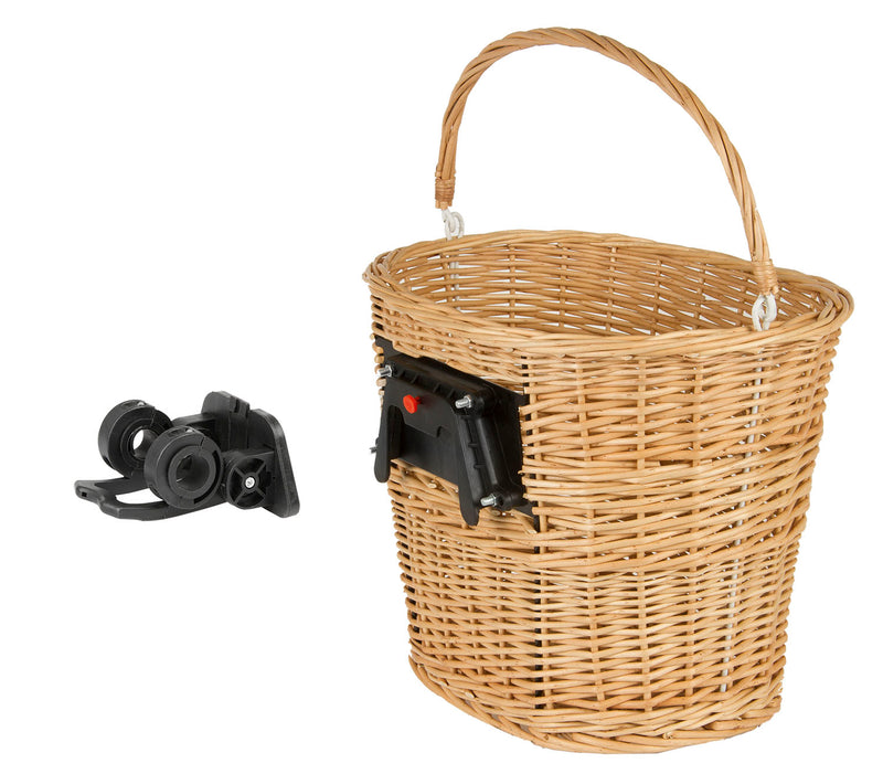 Load image into Gallery viewer, M-Wave Rieten fietsmand afneembaar
