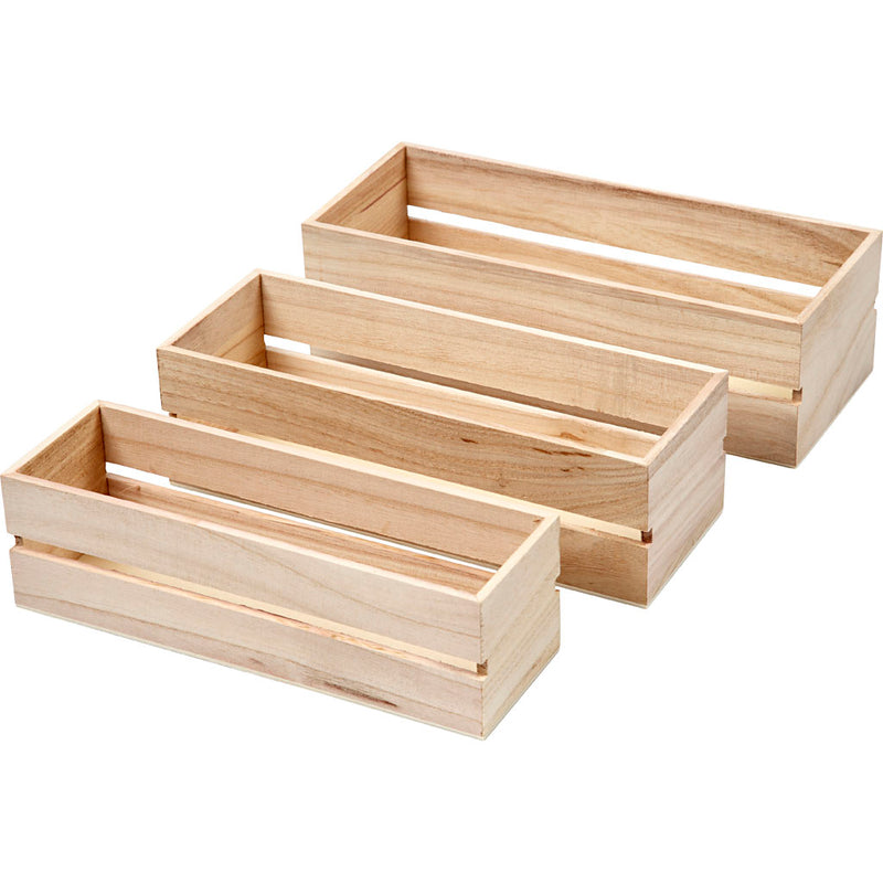 Load image into Gallery viewer, Https: www.cchobby.nl fruit-krat-h-6-5-7-7-5-cm-l-22-23-5-25-cm-b-7-8-5-10-cm-3-stuk-1-set
