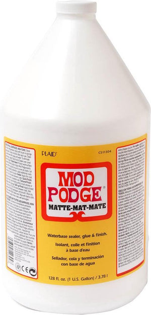 Mod podge mat - lijm vernis en sealer in één - 3,78 l